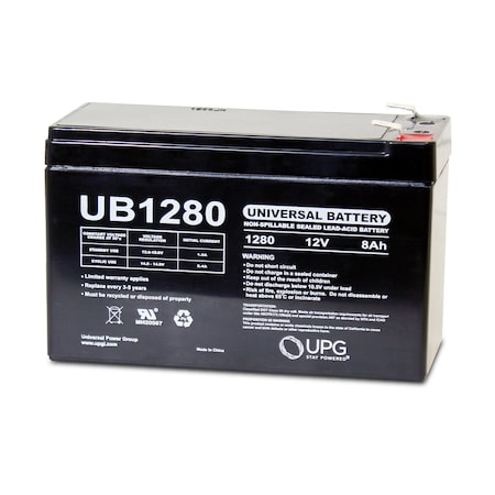 Upg Sealed Lead-Acid Battery, 12V, Lead Acid Chemistry D5779